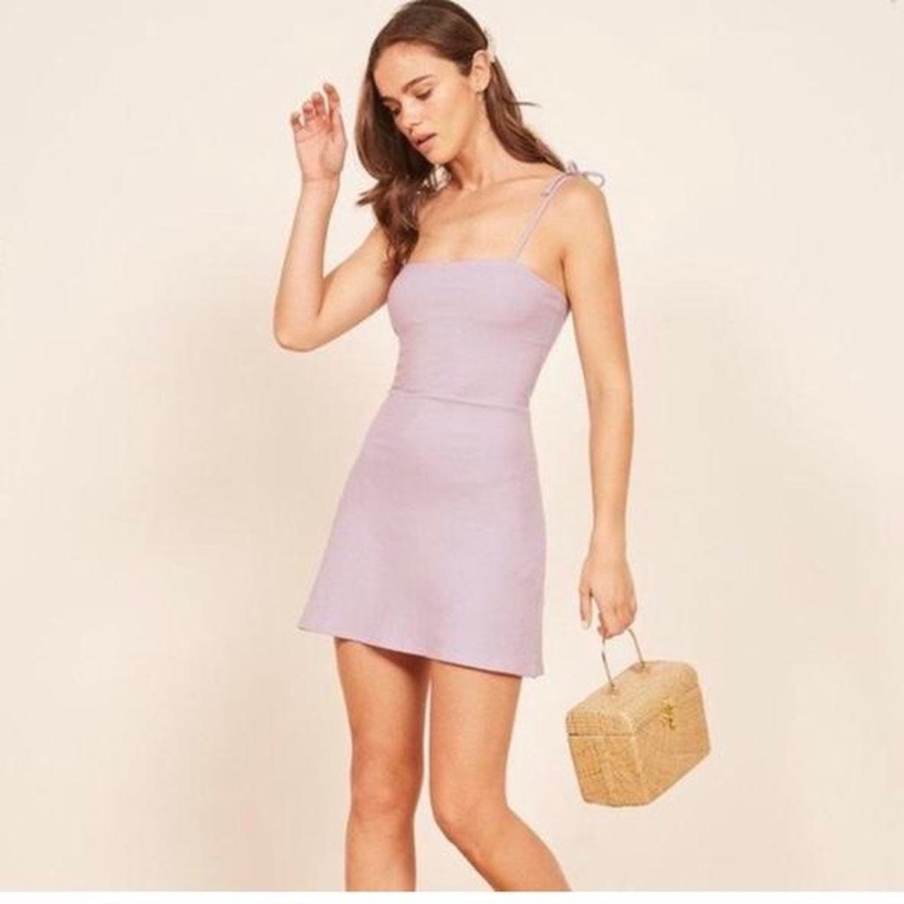 Reformation Lilac Annette Dress